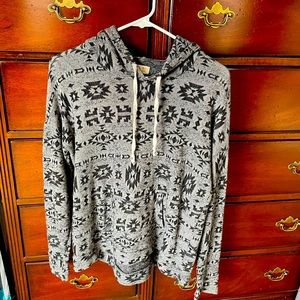 Gray/Black lightweight sweatshirt